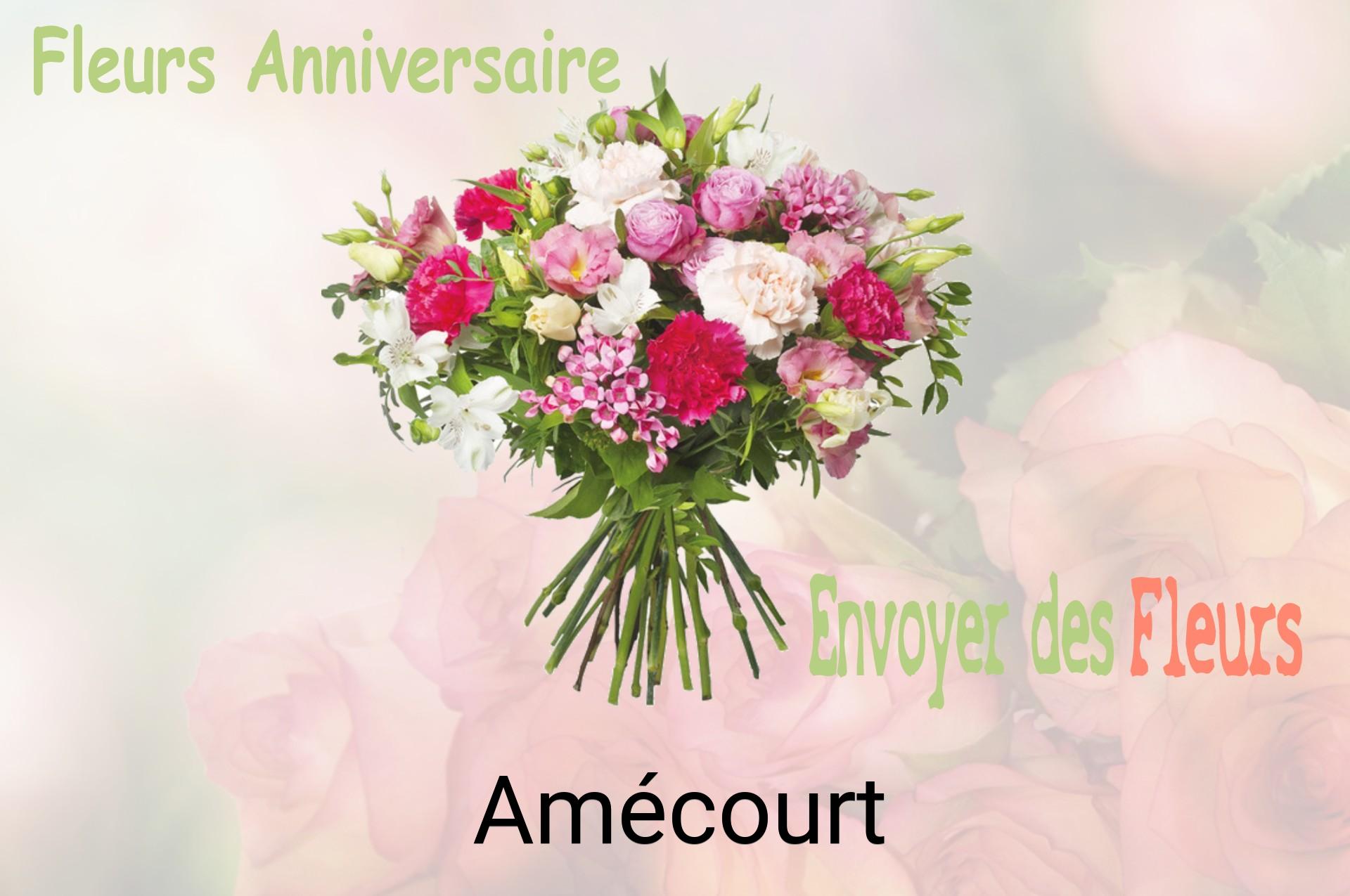 Bouquet de fleurs d’anniversaire livré à Amécourt